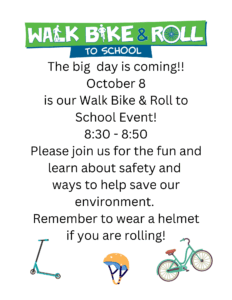 Flyer with a bicycle, scooter, and a helmet. 