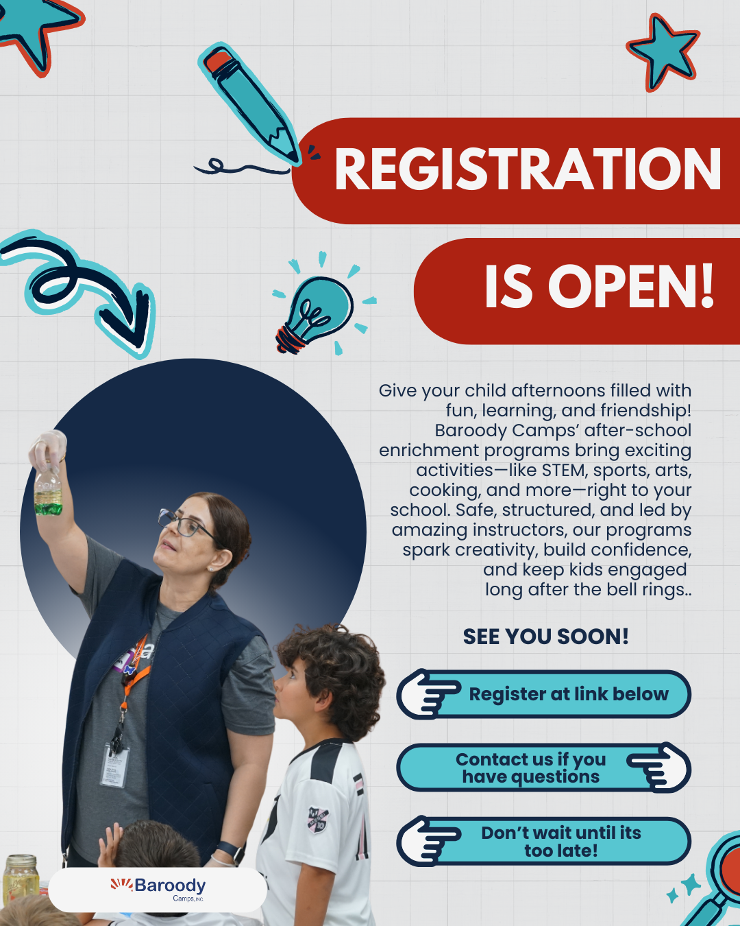 Science teacher and a student